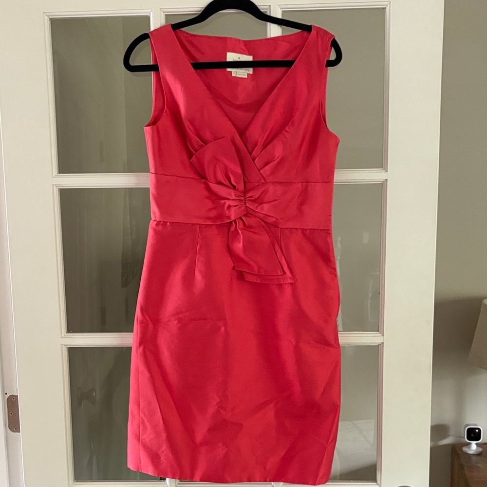 Kate Spade Coral Mini Dress with Bow